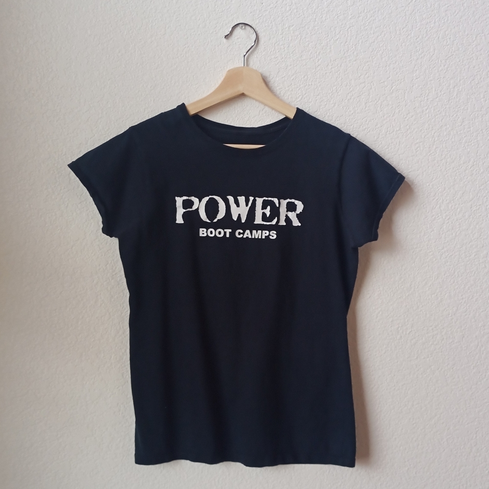 Power Boot Camps S Black T-shirt